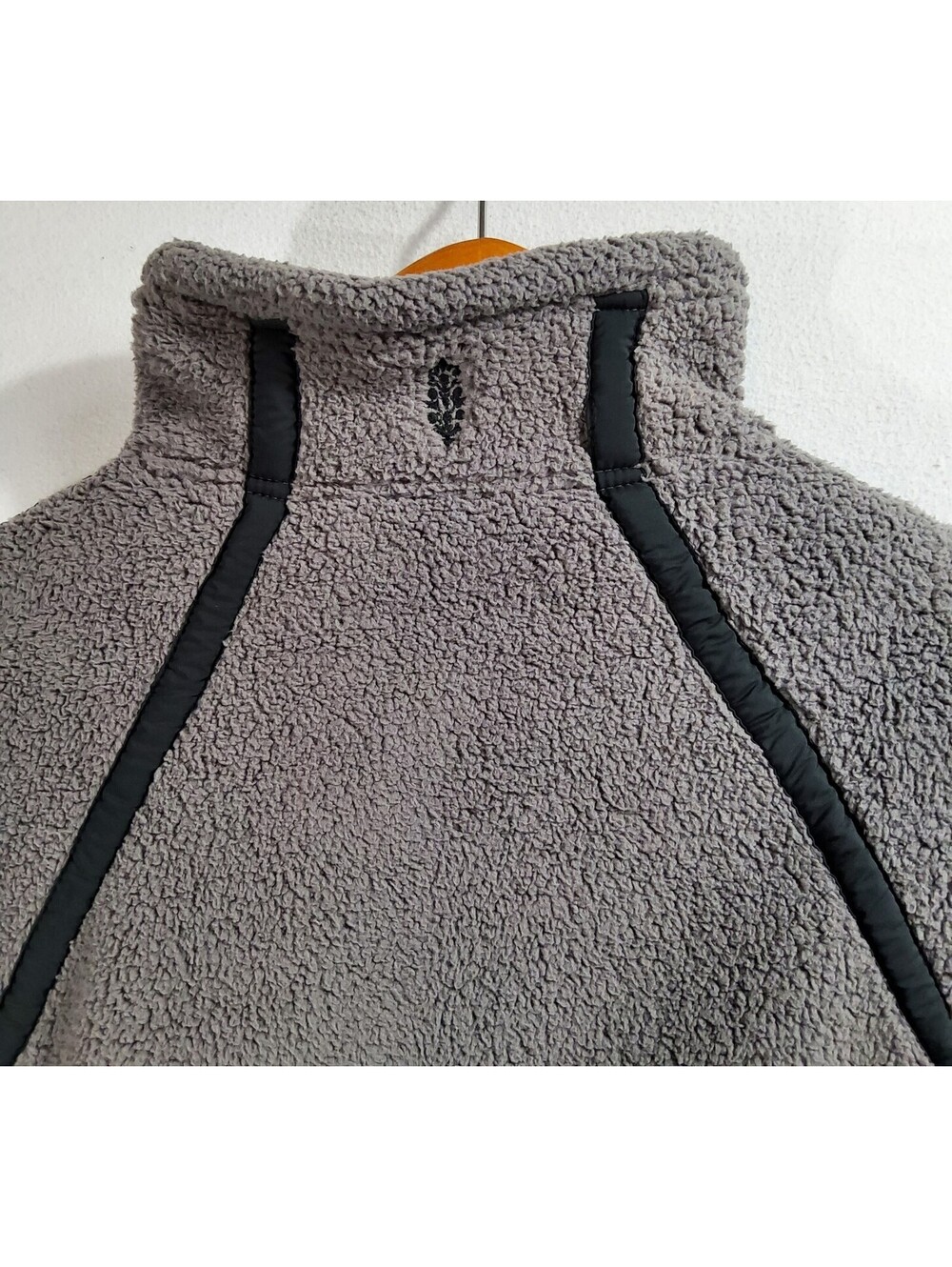 Free People FP Movement Pullover Sweater Mountain High Half-Zip Fleece Sz S Gray - Picture 3 of 9